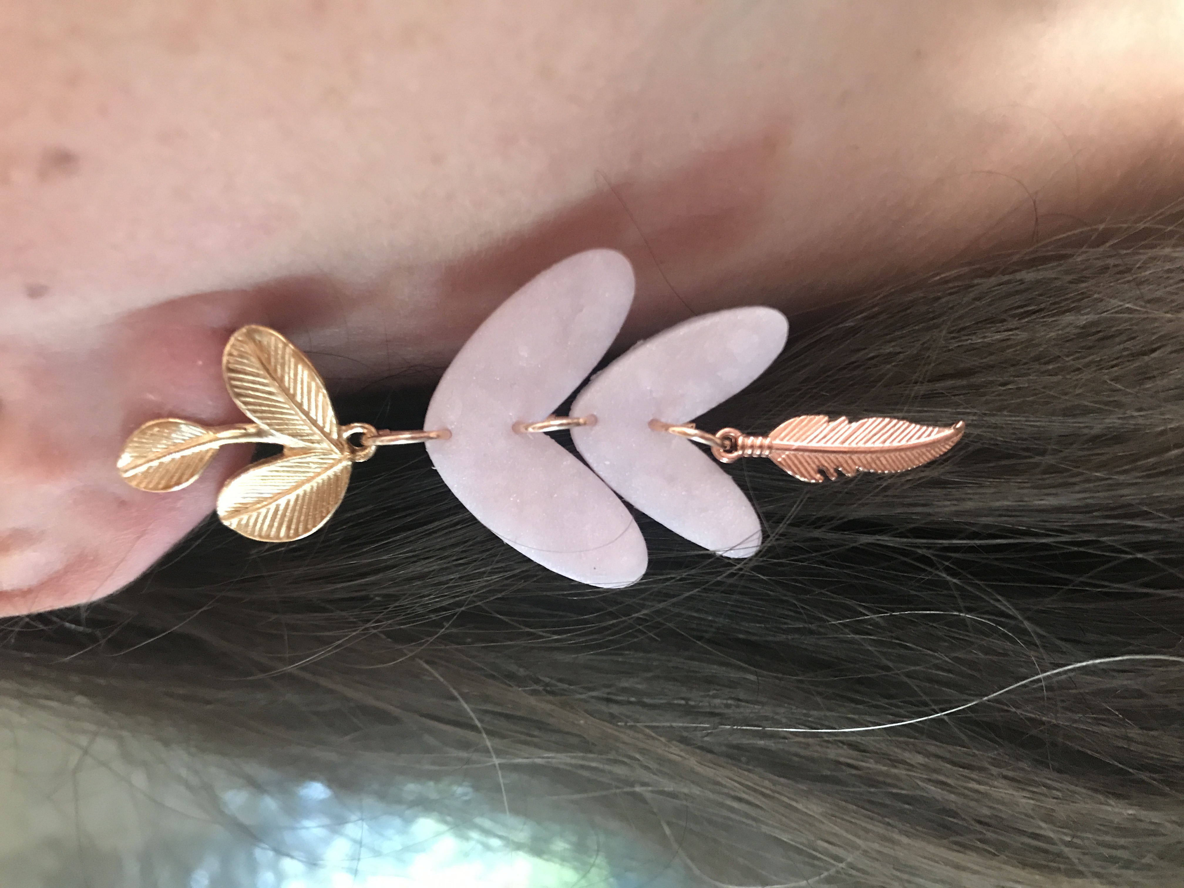 Statement dangle earring