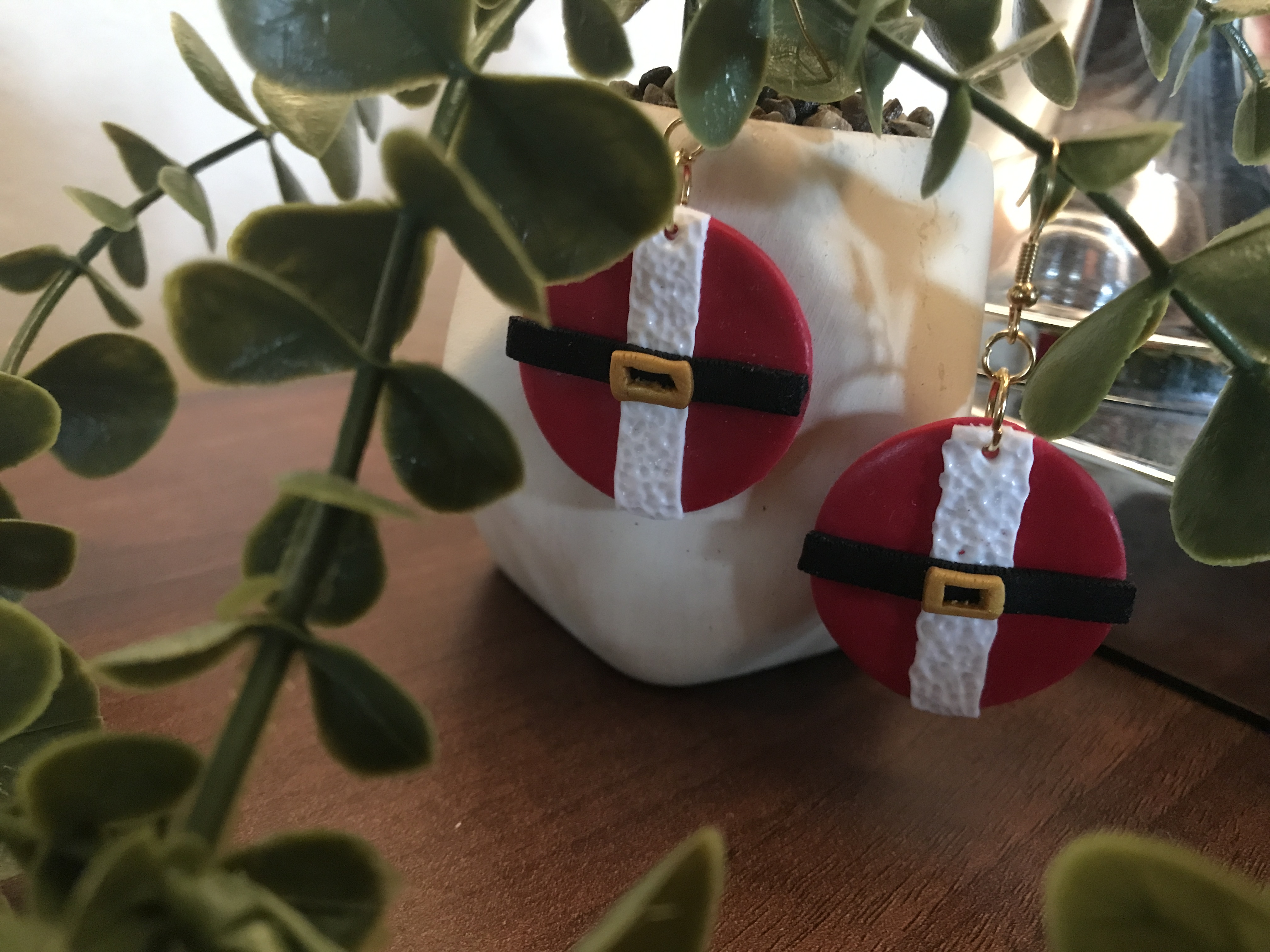 Santa Xmas earrings