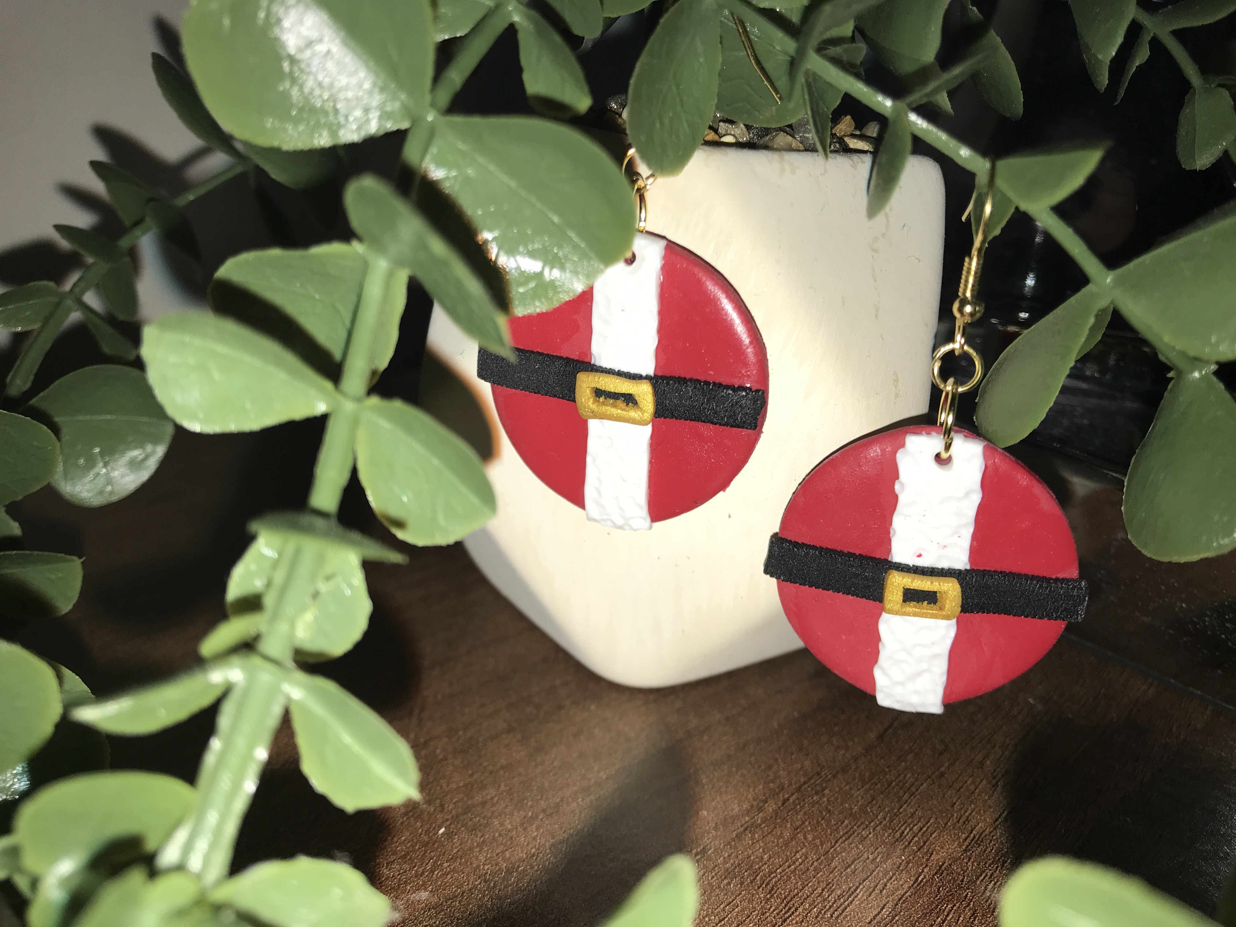Santa Xmas earrings