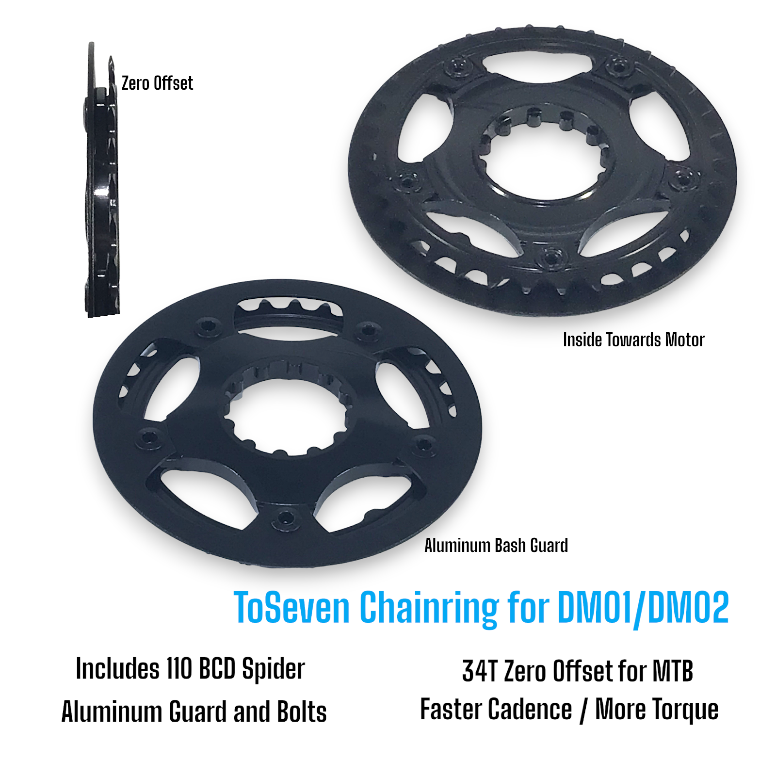 ToSeven DM01 and DM02 Chainrings 