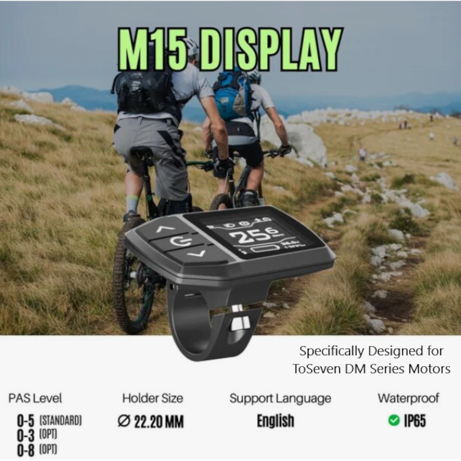 ToSeven Displays for the DM01 and DM02 Mid Drive - T154, M15