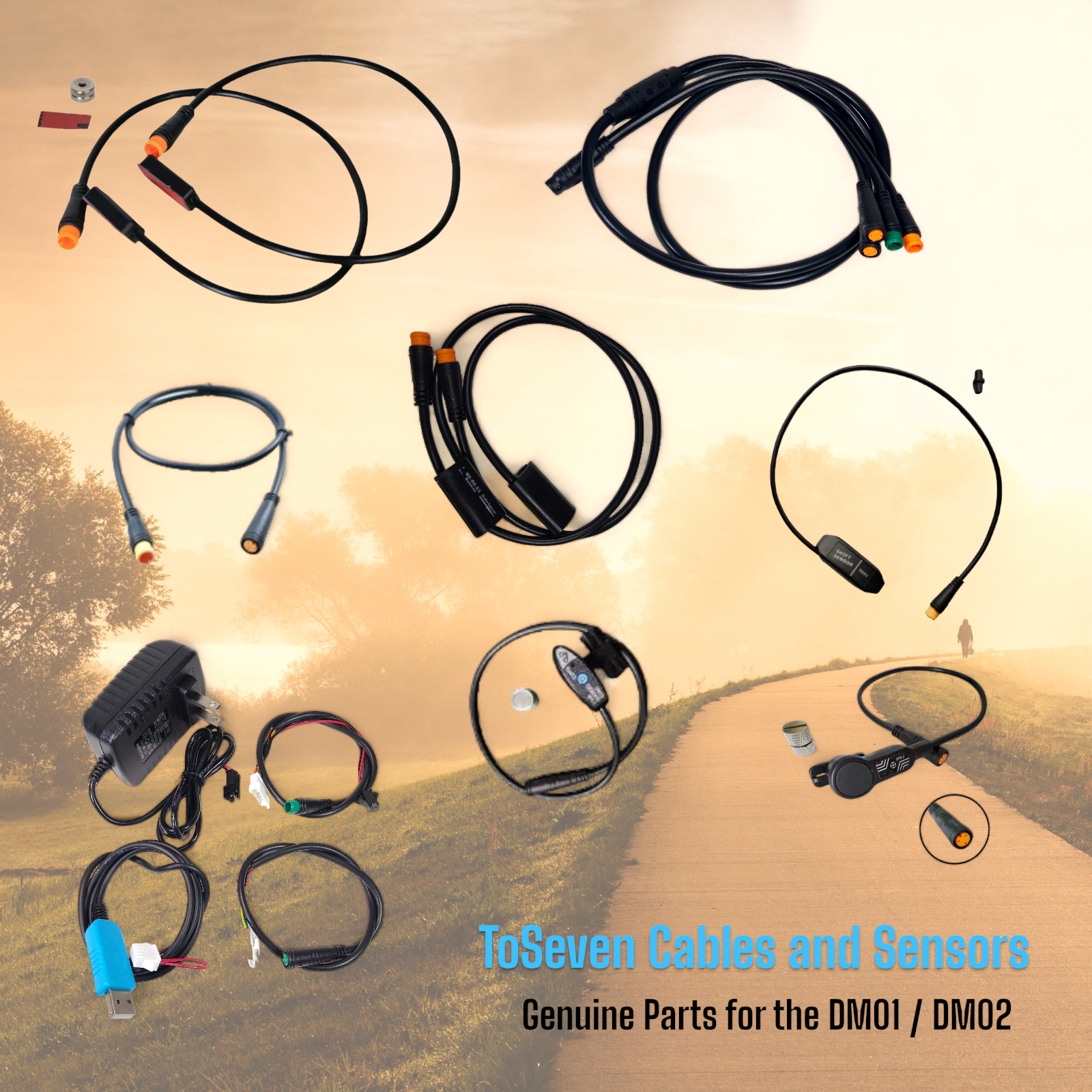 ToSeven Genuine Cables and Components for the DM01 and DM02 Mid Drive Motors