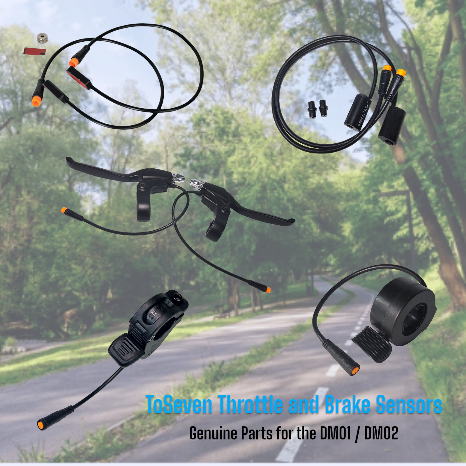 ToSeven Genuine Throttle and Brake Components for the DM01 and DM02 Mid Drive