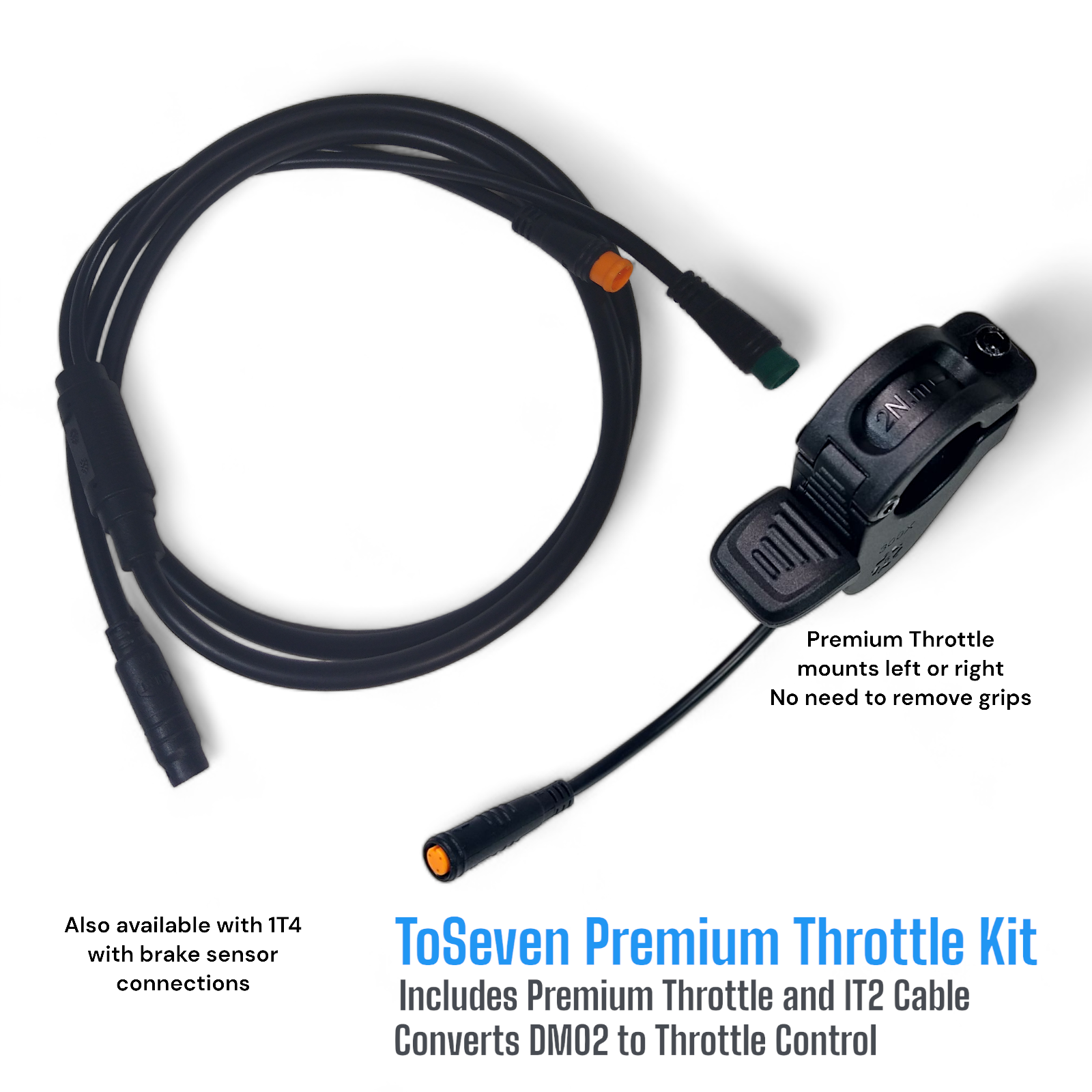 ToSeven Genuine Throttle and Brake Components for the DM01 and DM02 Mid Drive