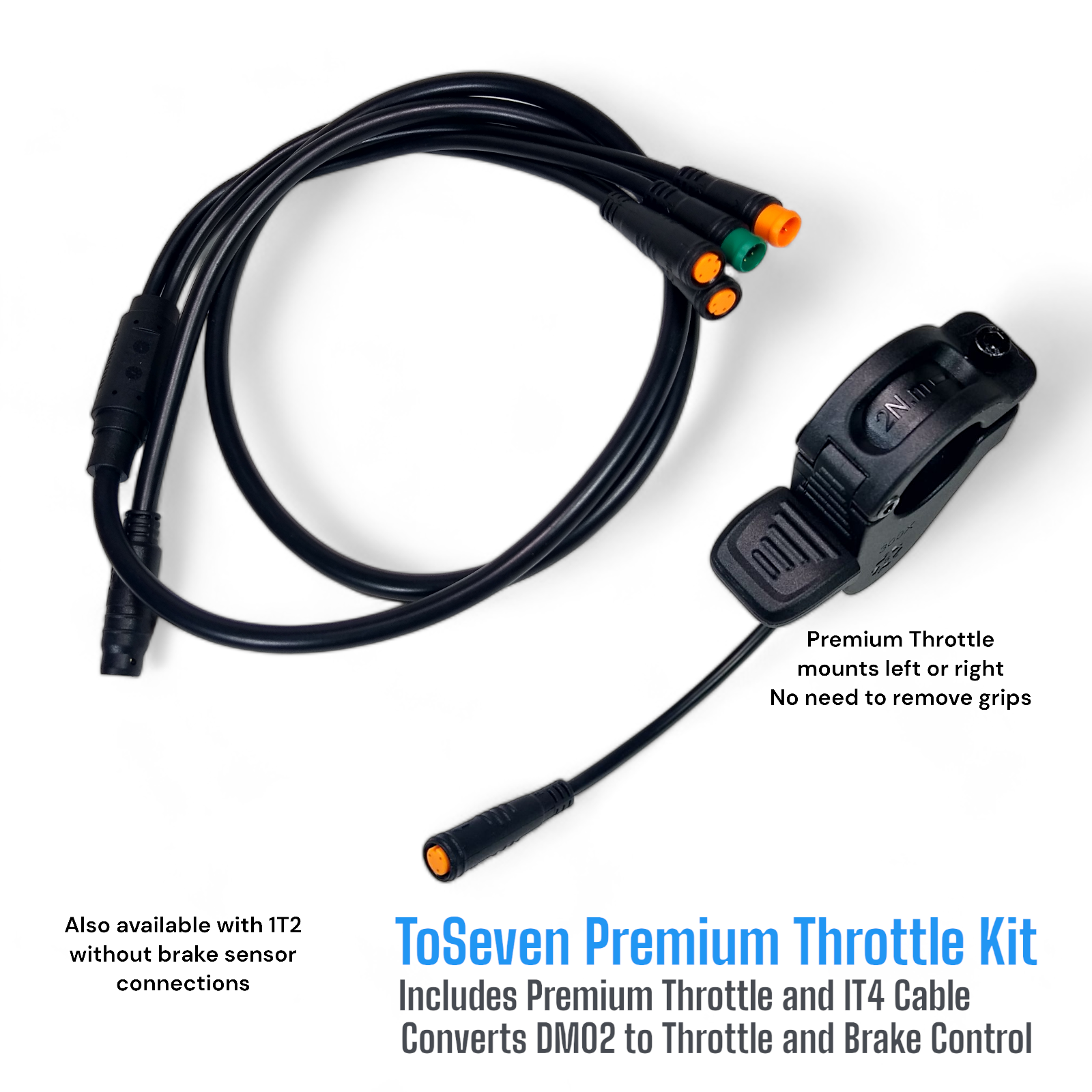 ToSeven Genuine Throttle and Brake Components for the DM01 and DM02 Mid Drive