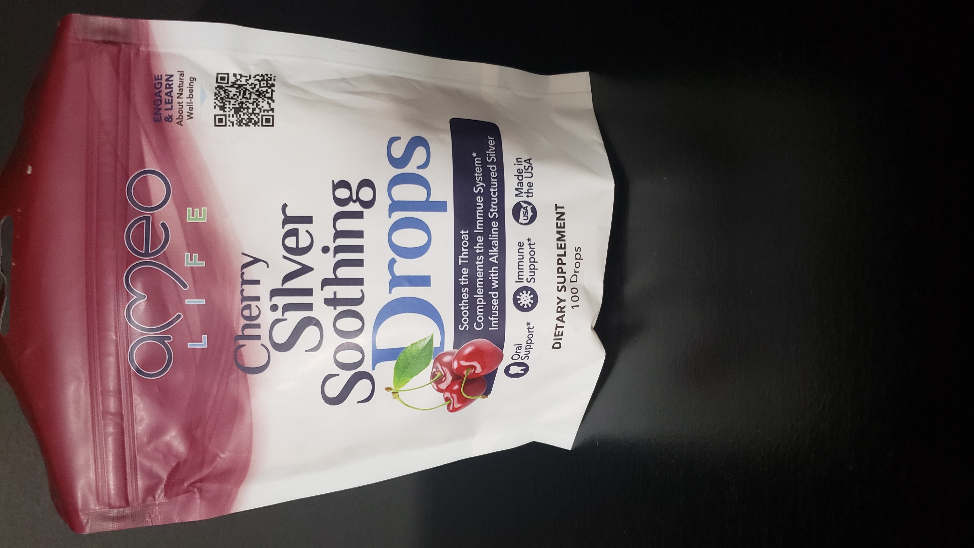 CHERRY SILVER SOOTHING DROPS