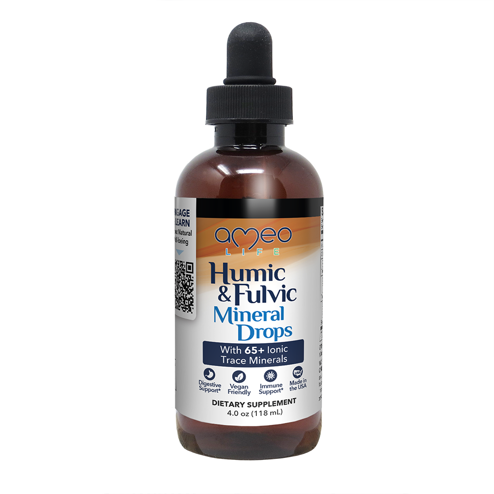 AMeo Life Humic & Fulvic Mineral Drops - 4 OZ