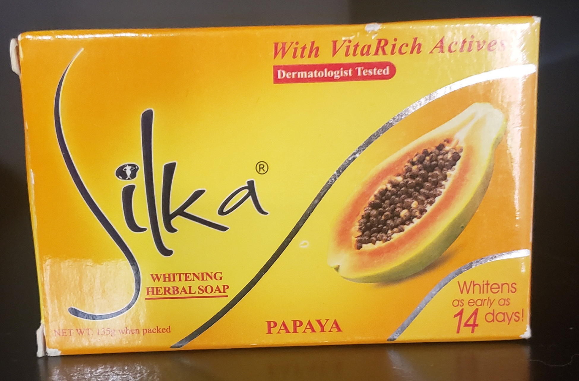 Silka Whitening Herbal Soap Papaya with VitaRich Actives