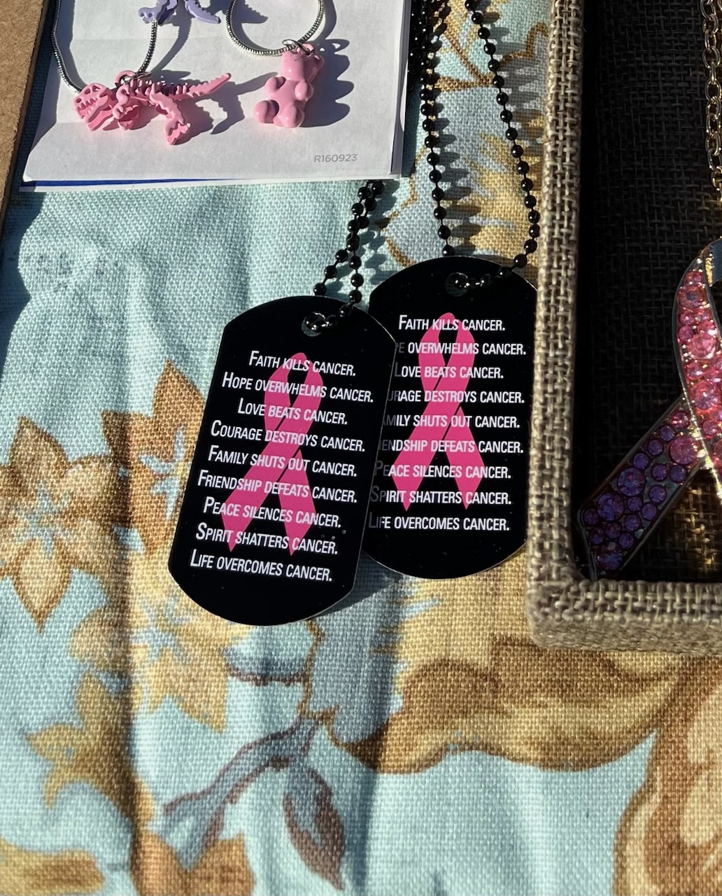 Men/Women Inspirational Cancer Awareness Dog Tags