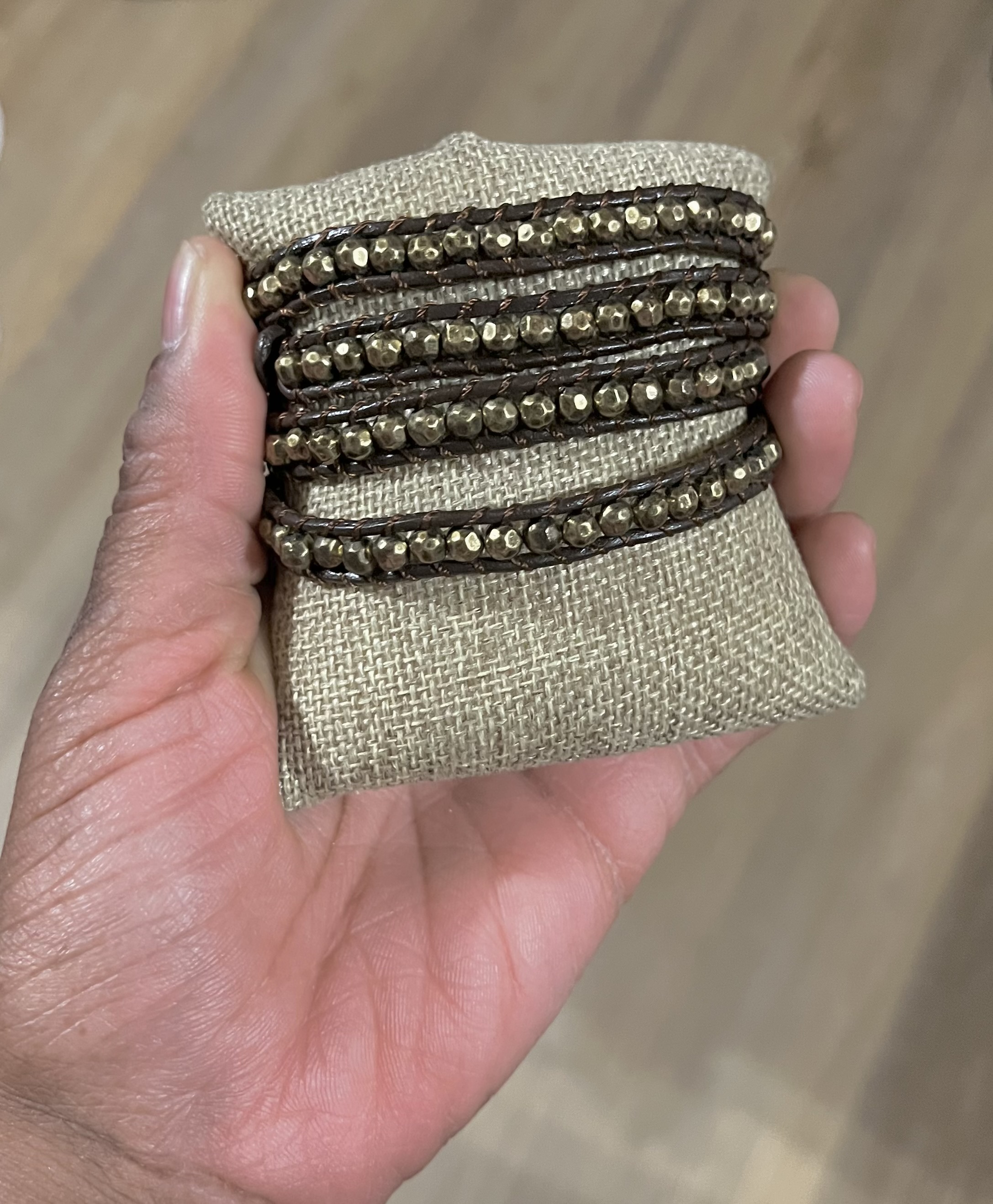 Handcrafted Beaded Wrap Bracelet
