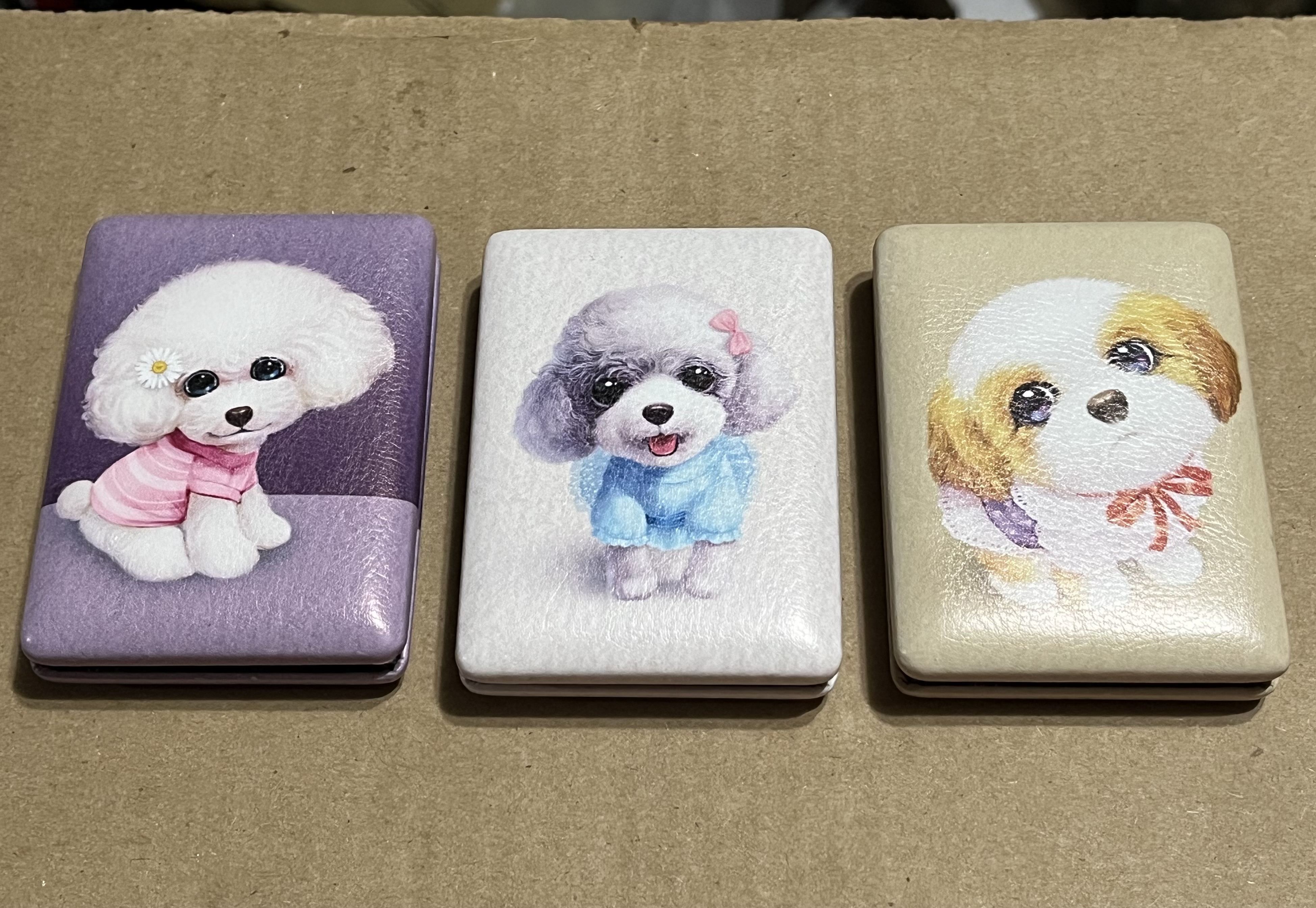 Compact Mirrors with Adorable Dog Designs
