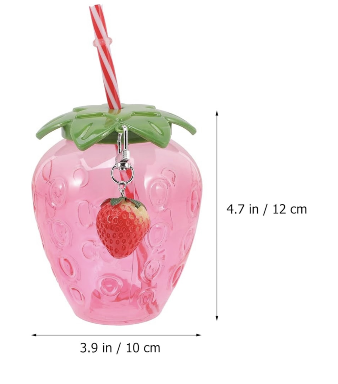 Strawberry Shaped Sipper Cups