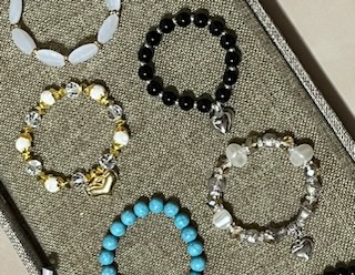Beaded Bracelets with Hearts