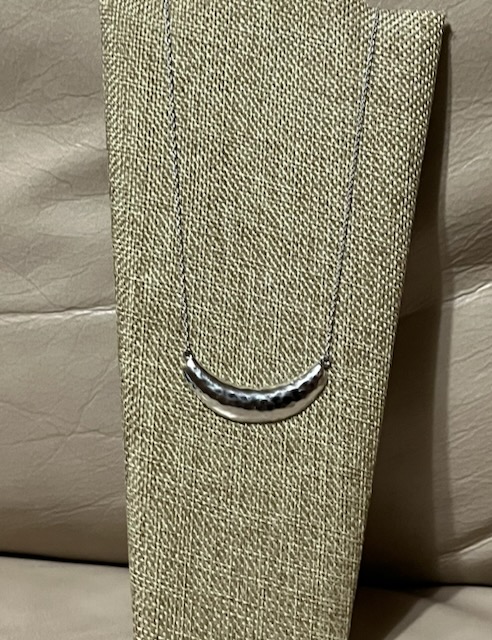 Sterling Silver Crescent Necklace