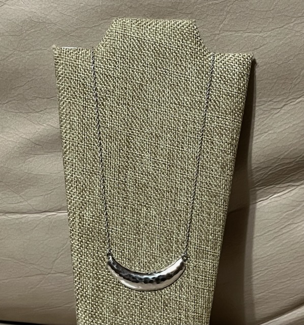Sterling Silver Crescent Necklace