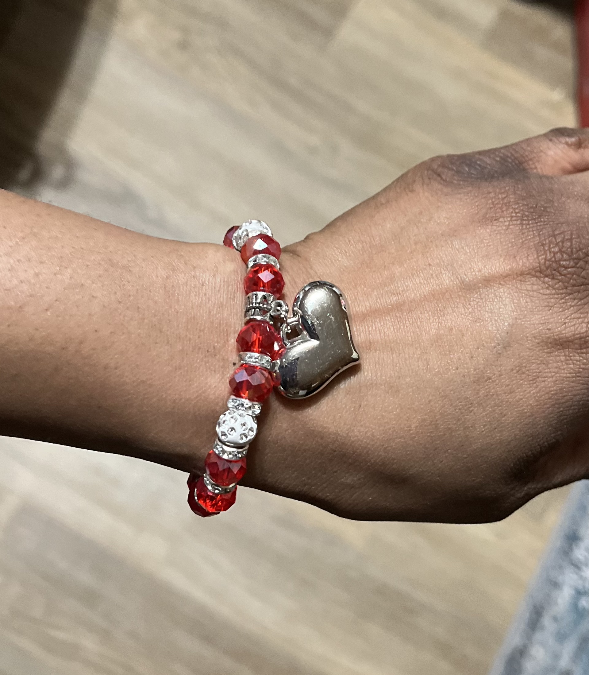 Heart Charm Bracelet