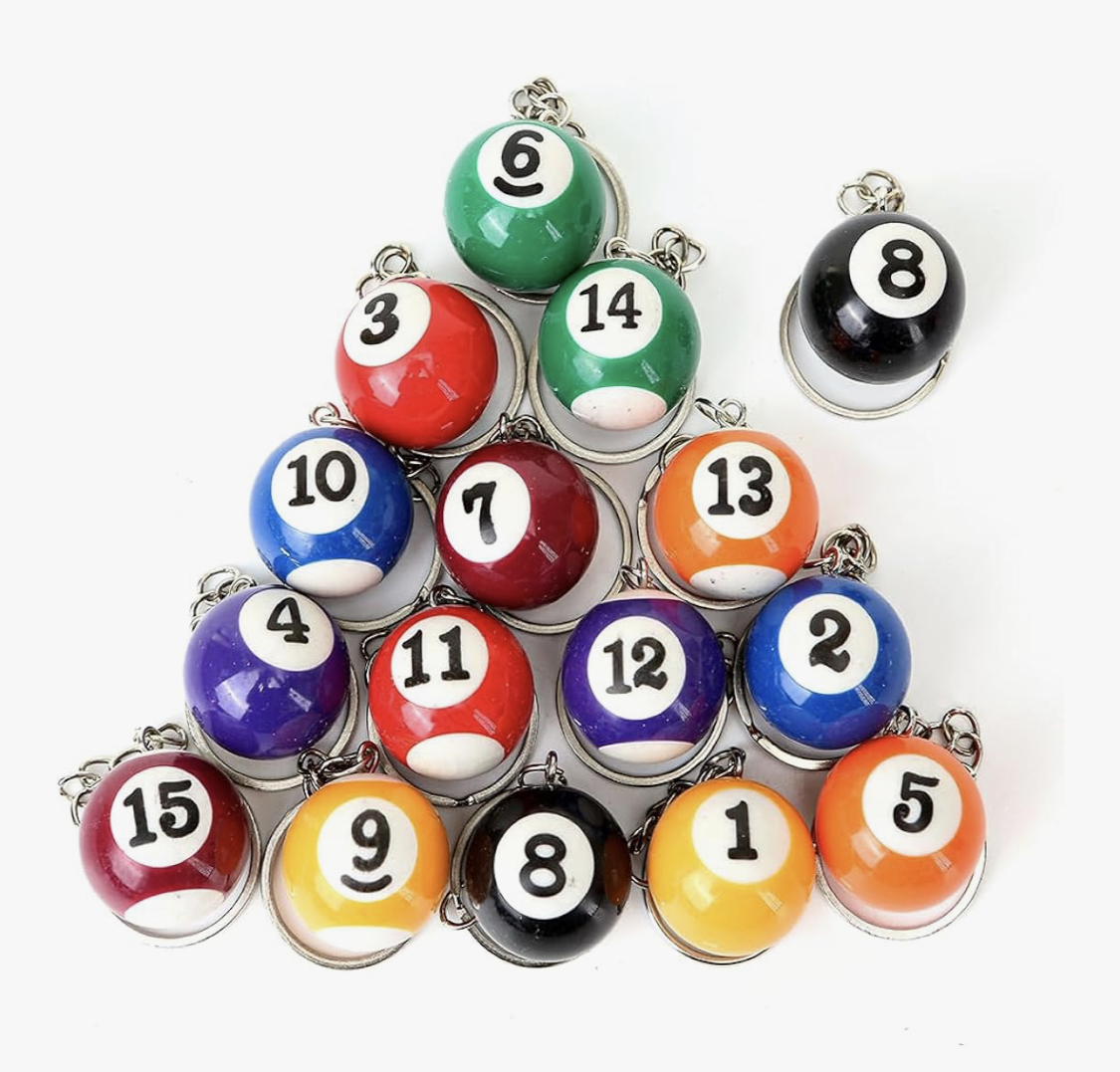 Pool Ball Keychain