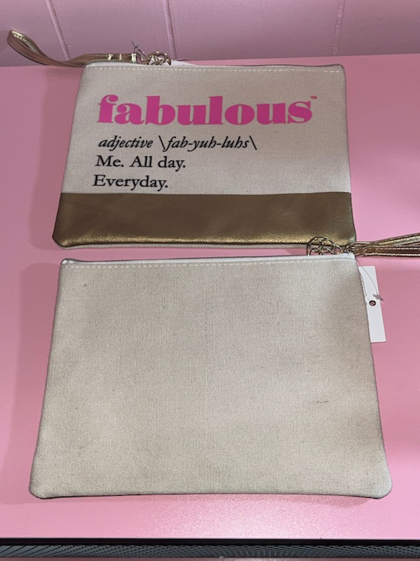 Fabulous Canvas Pouch/Purse/MakeUp Bag