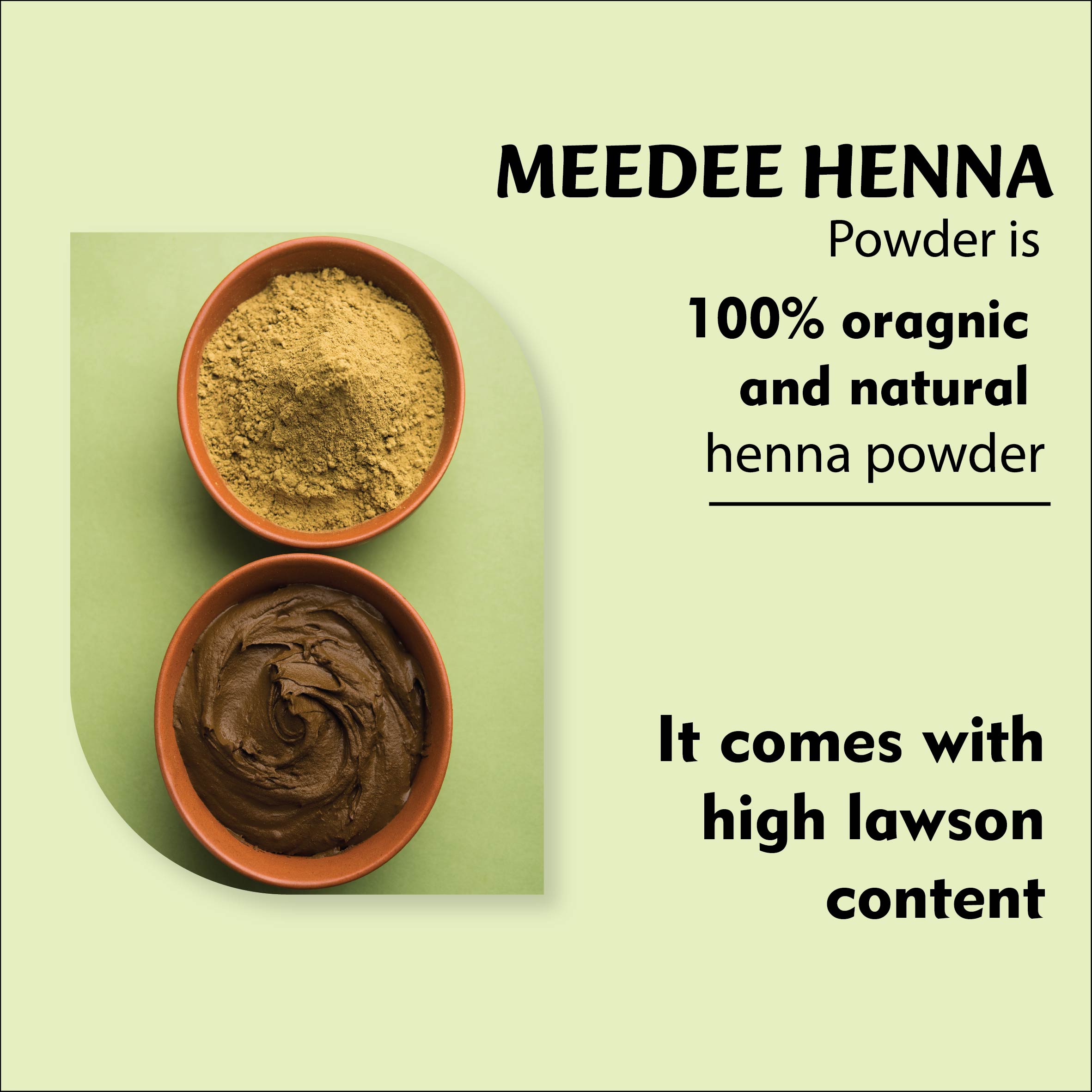 MeeDee BAQ Mehandi Powder Sojat Rajasthani Henna Powder  (100 g)