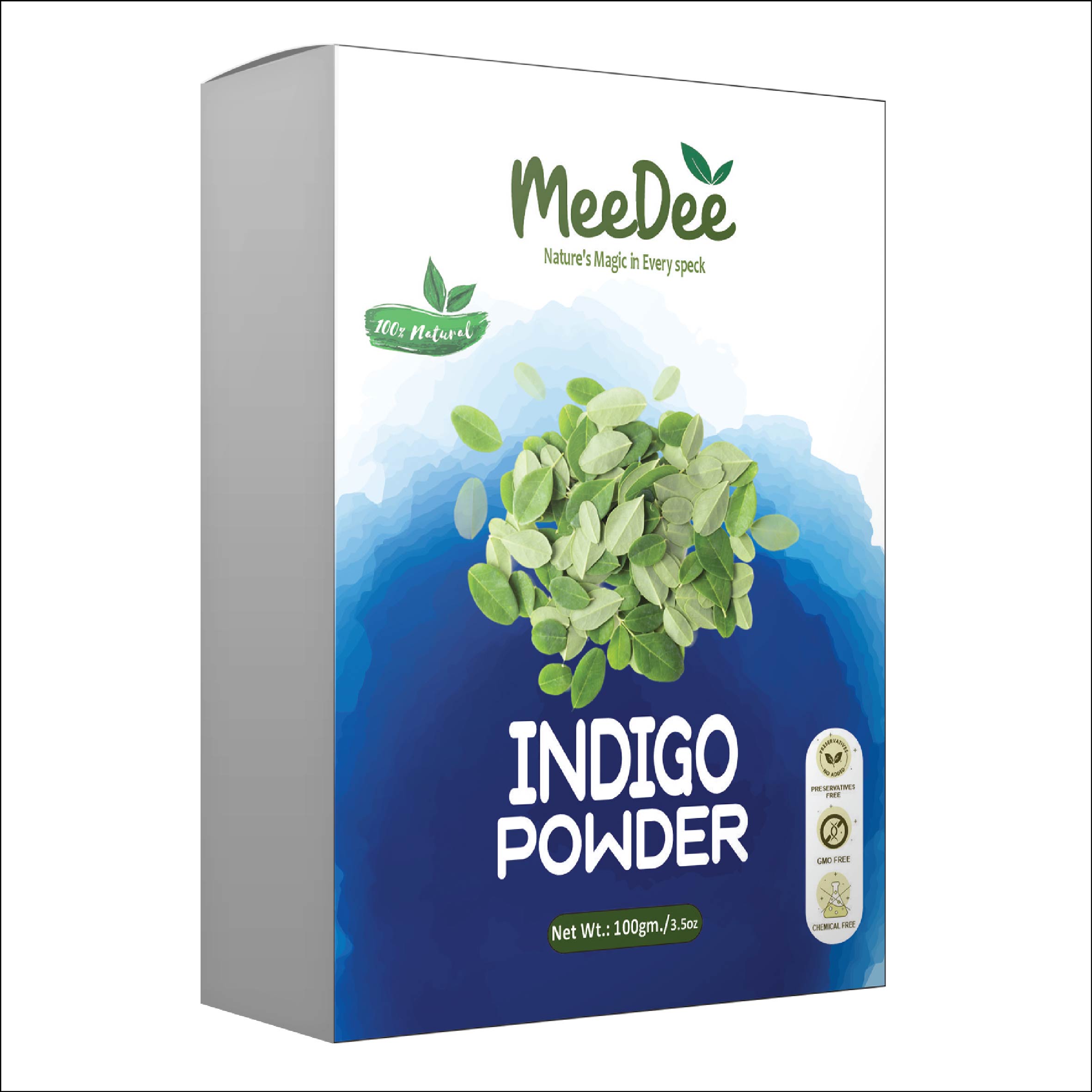Meedee 100% Pure & Natural Indigo Powder For Hair Care  (100 g)
