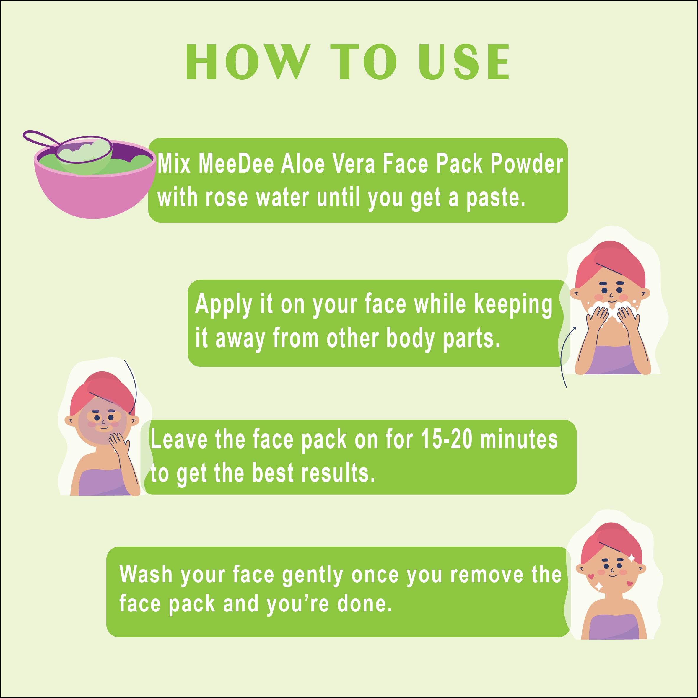 Meedee 100% Pure AloeVera Powder for Skin & Hair Care | Natural Moisturizer  Pack of 1 (100 g)