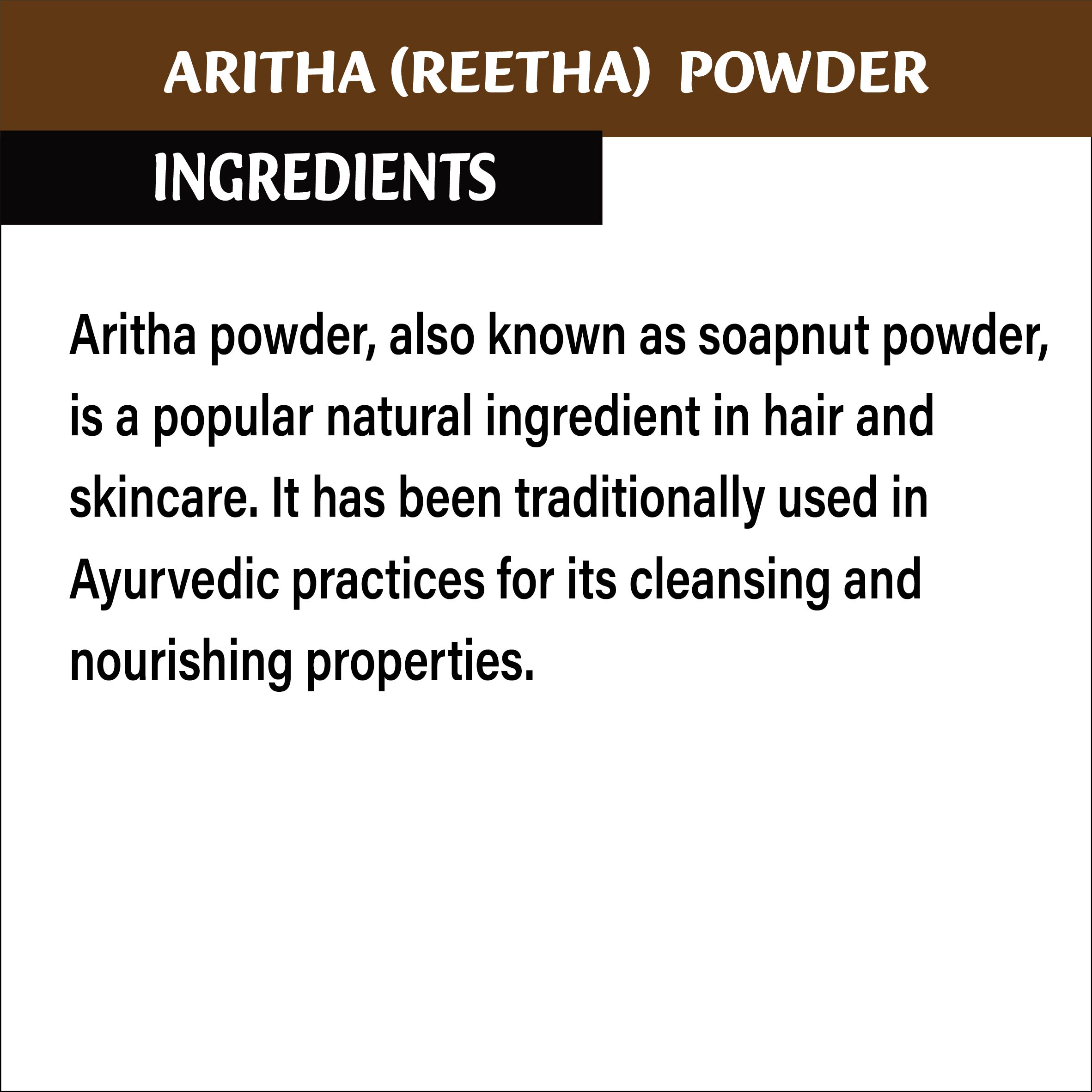Meedee 100% Natural ARITHA Powder For Hair Care  (100 g)