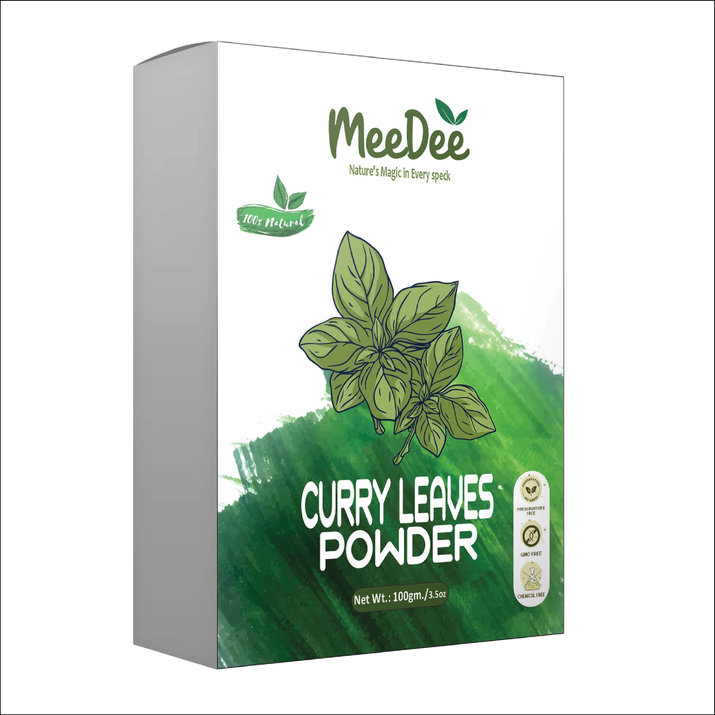 Meedee 100% Naural CURRYLEAVES Powder For Hair Care  (100 g)