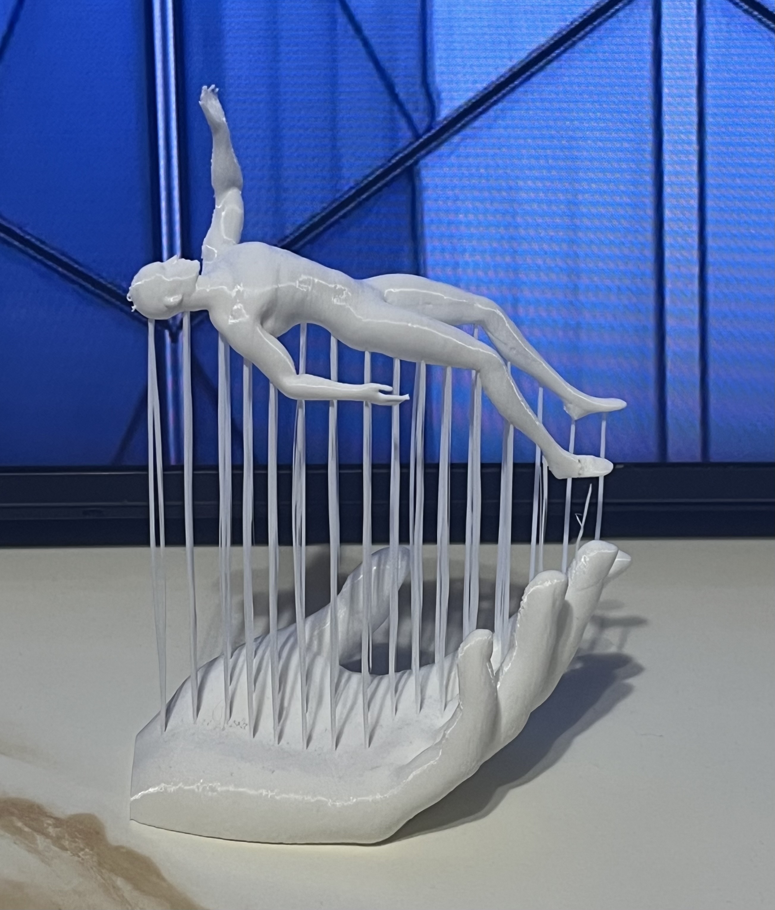 Floating Human Sculpture