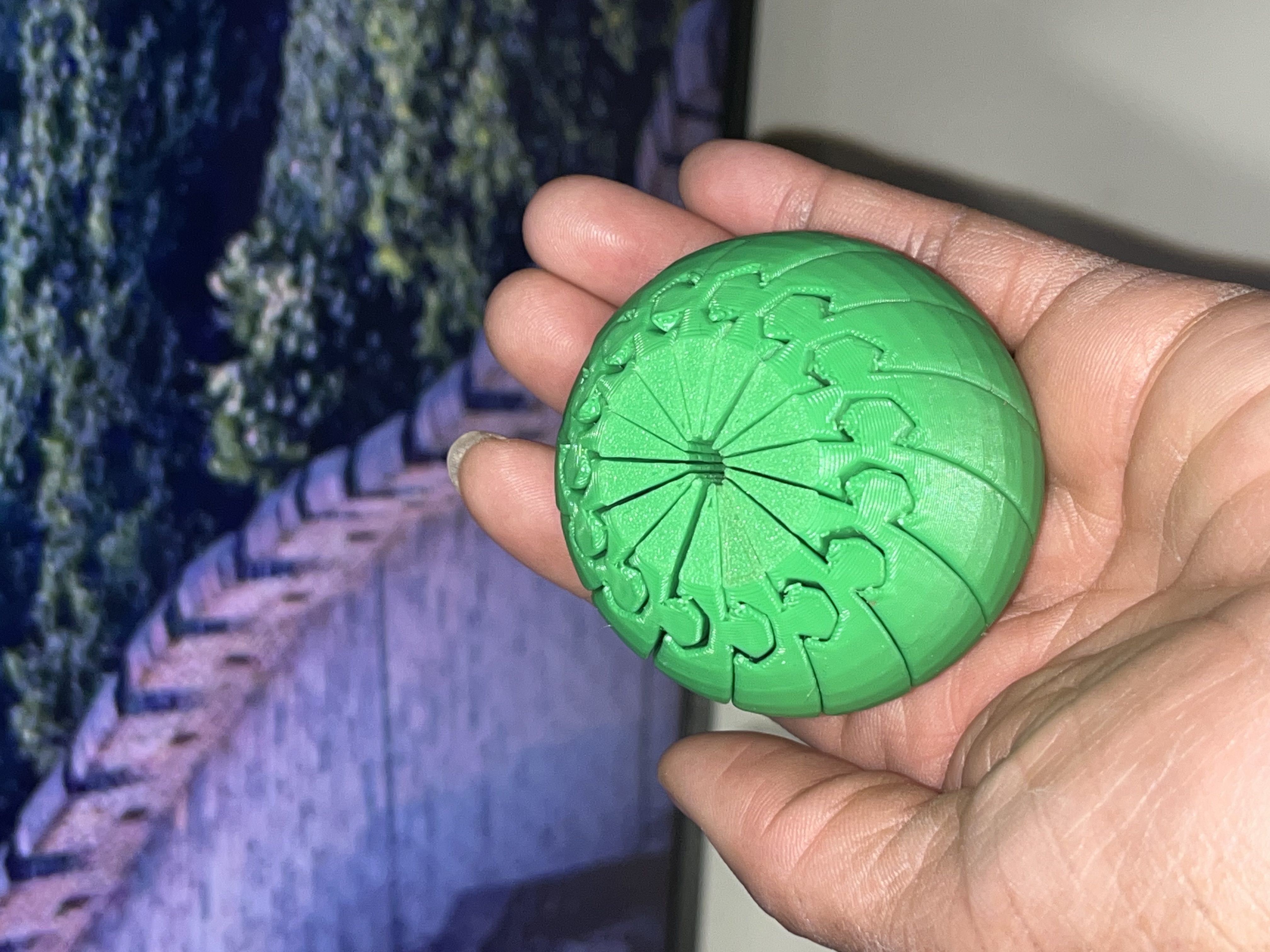 3D Printed Puzzle Fidget Ball