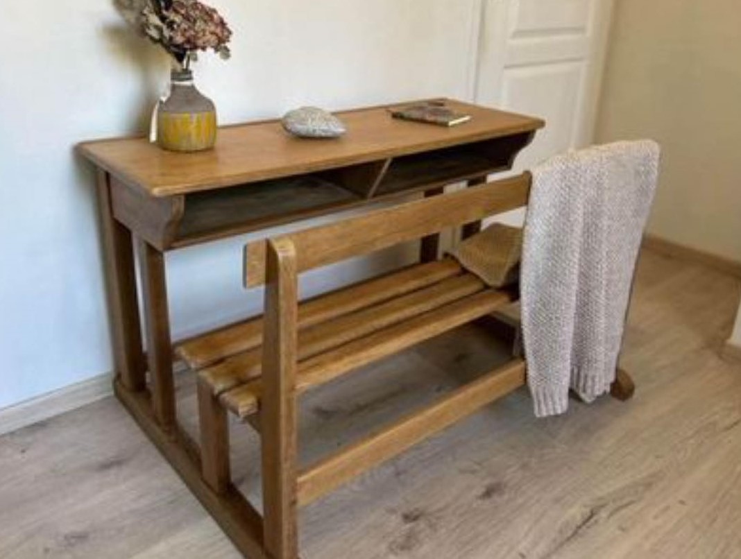 ARCHIMEDE, bureau d'écolier double ancien.