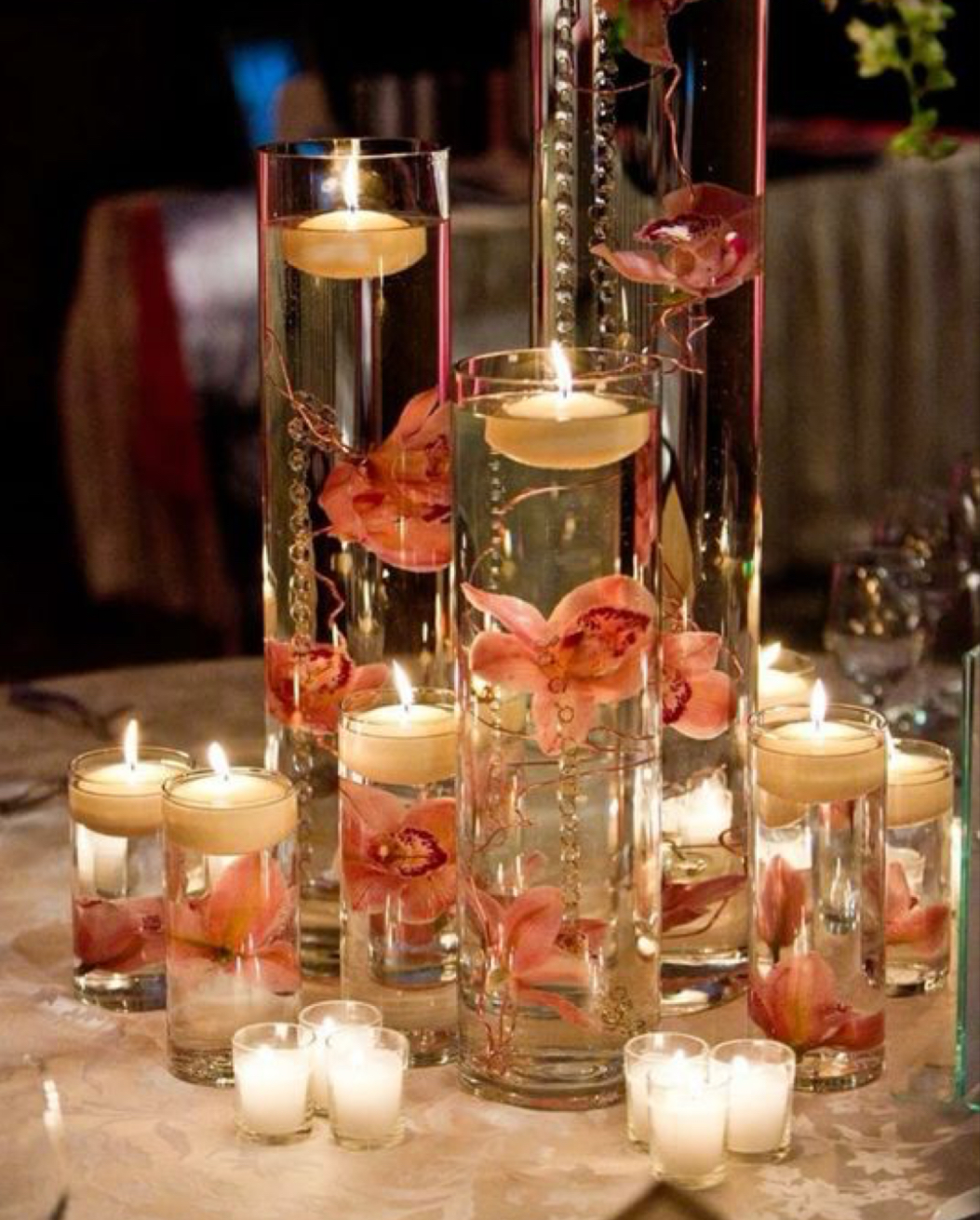 Centros de Mesa efecto Candelight 