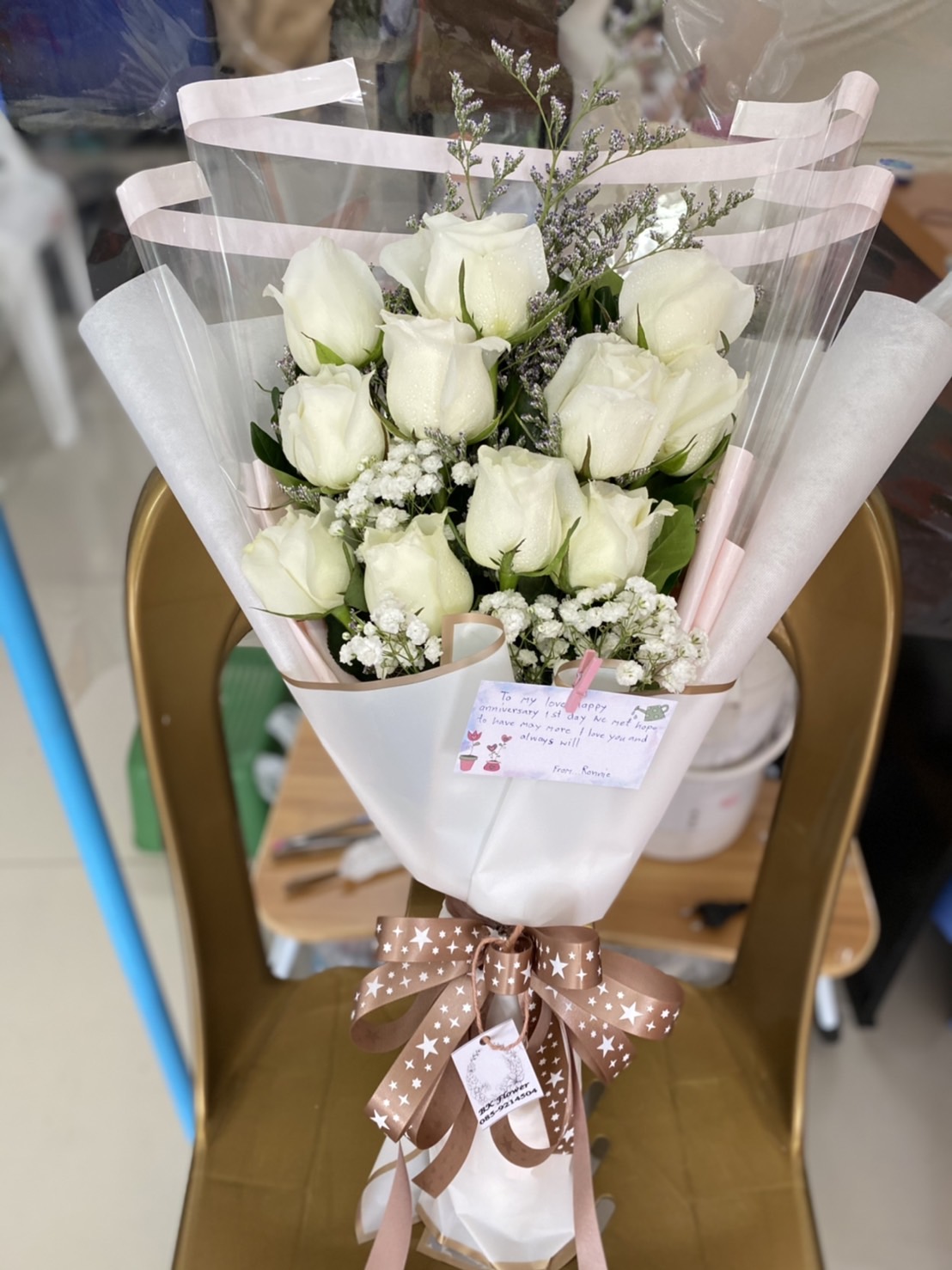 White Rose Bouquet