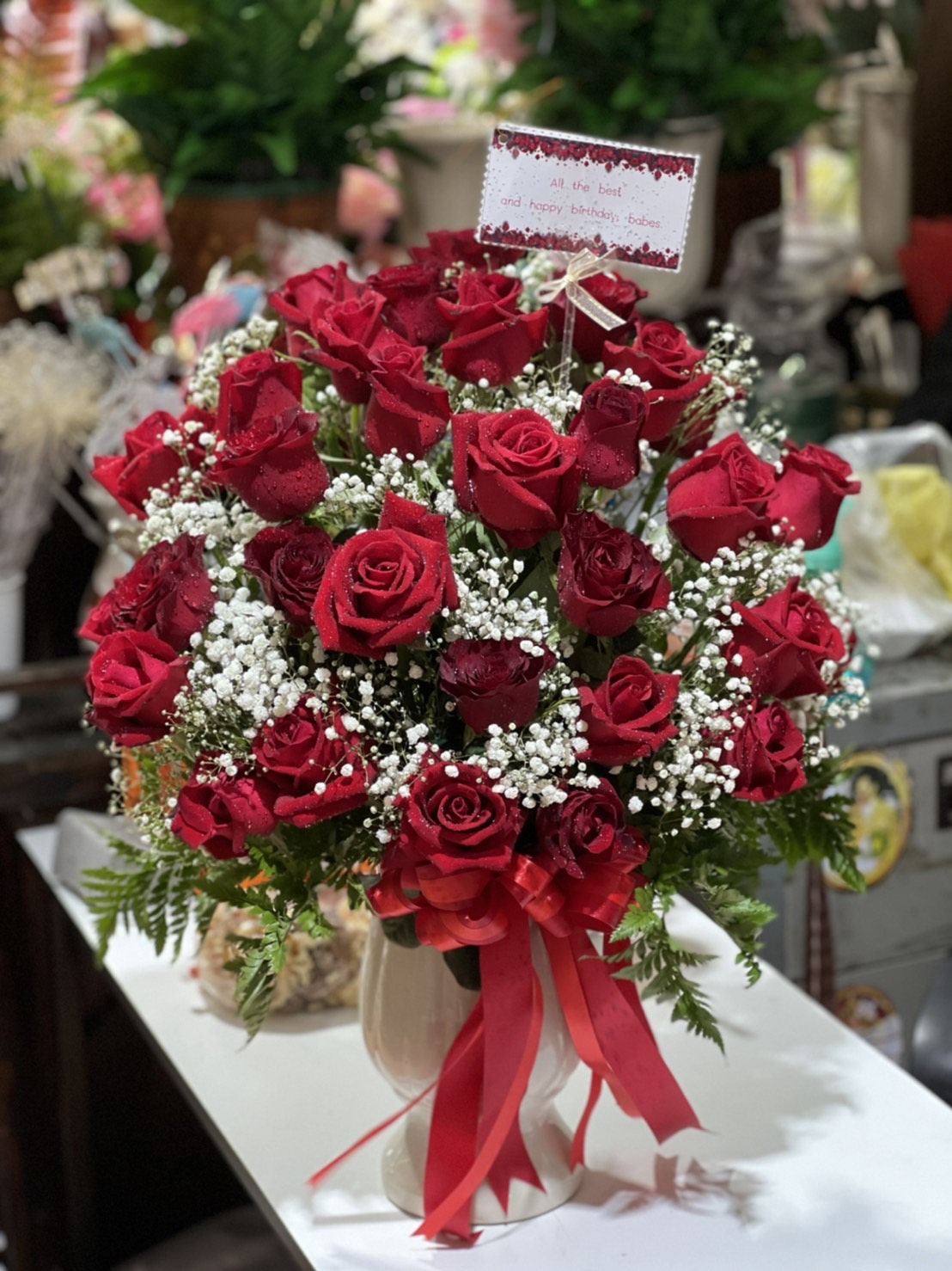 Elegant Red Rose Bouquet