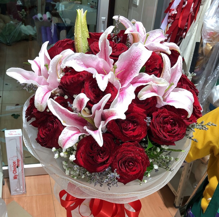 Rose and Lily Bouquet