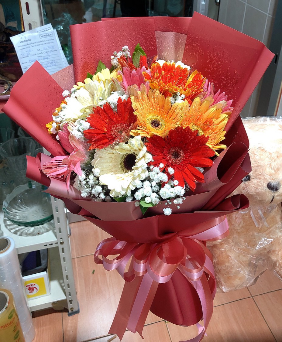 Colorful Gerbera Flower Bouquet