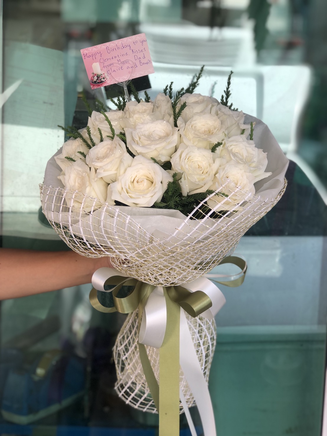 White Rose Bouquet