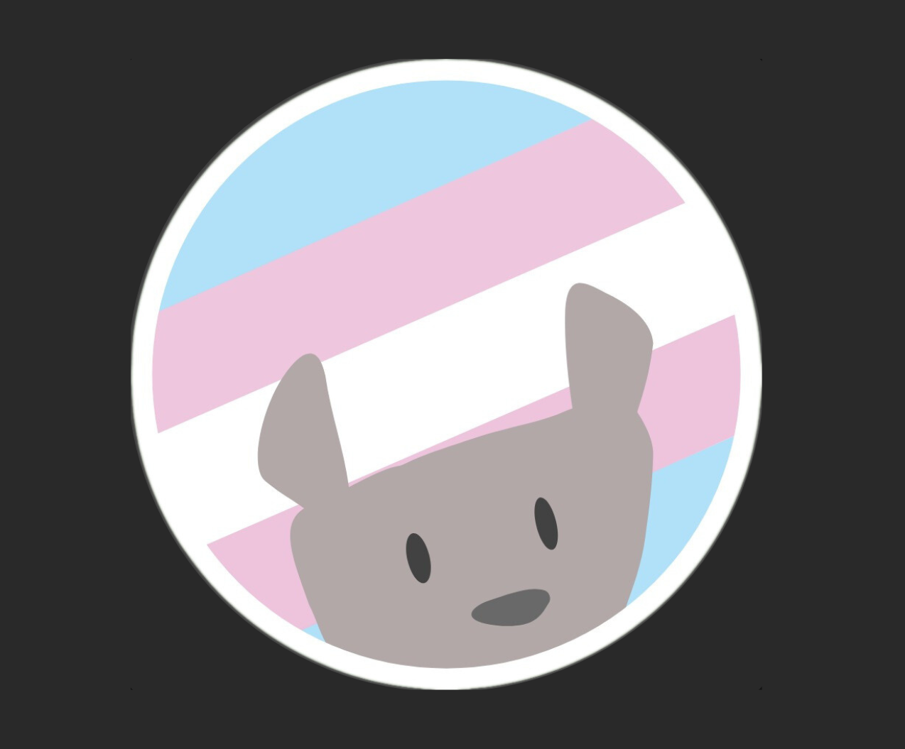 SquirrelBear - Trans Pride sticker