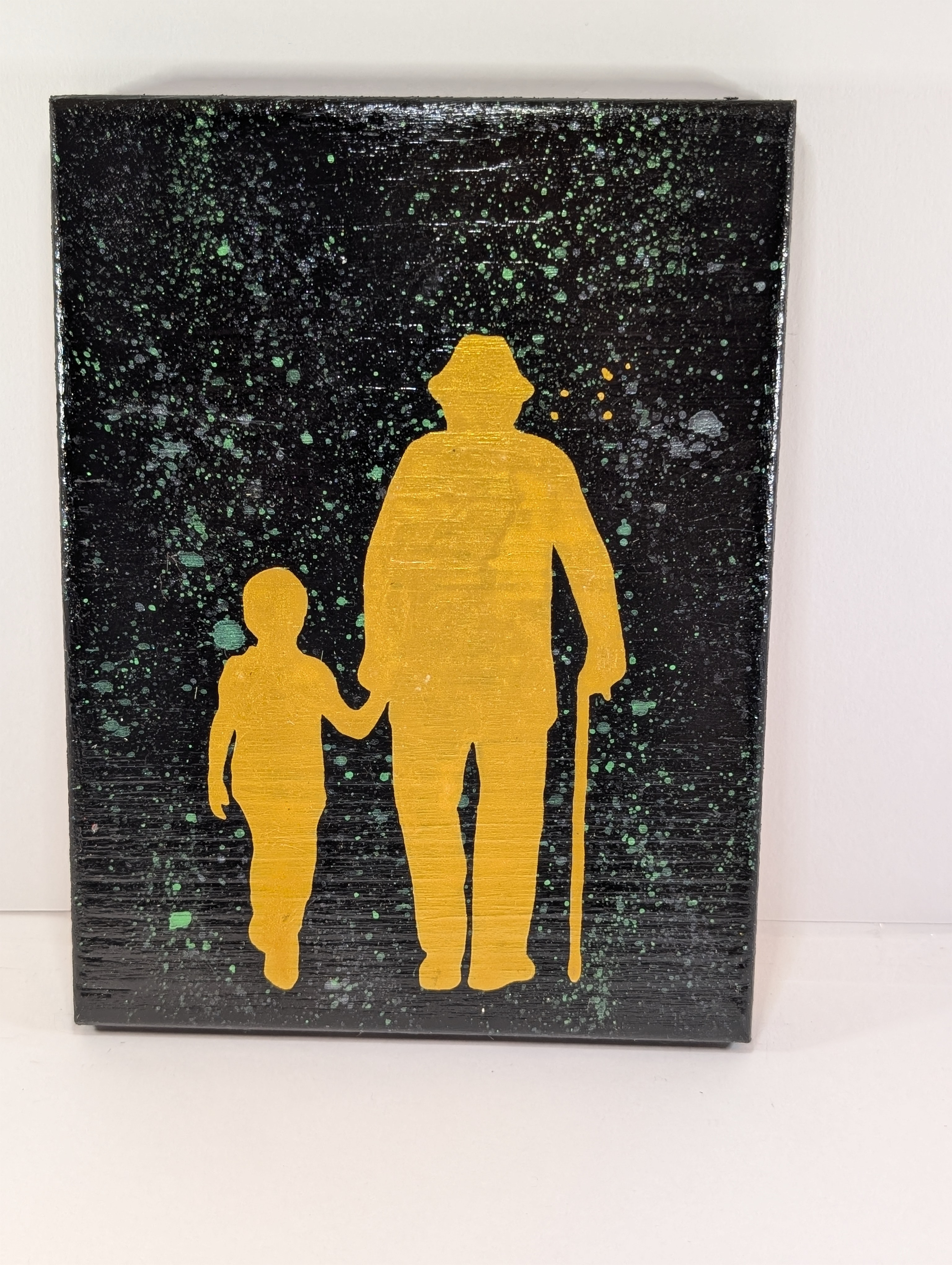 Moderne maleri på treverk