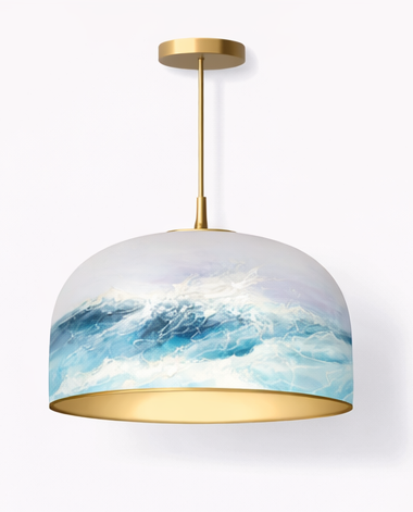 Lubinė lempa su vandenyno dizainu