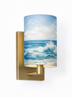 Sieninis šviestuvas su jūros motyvu