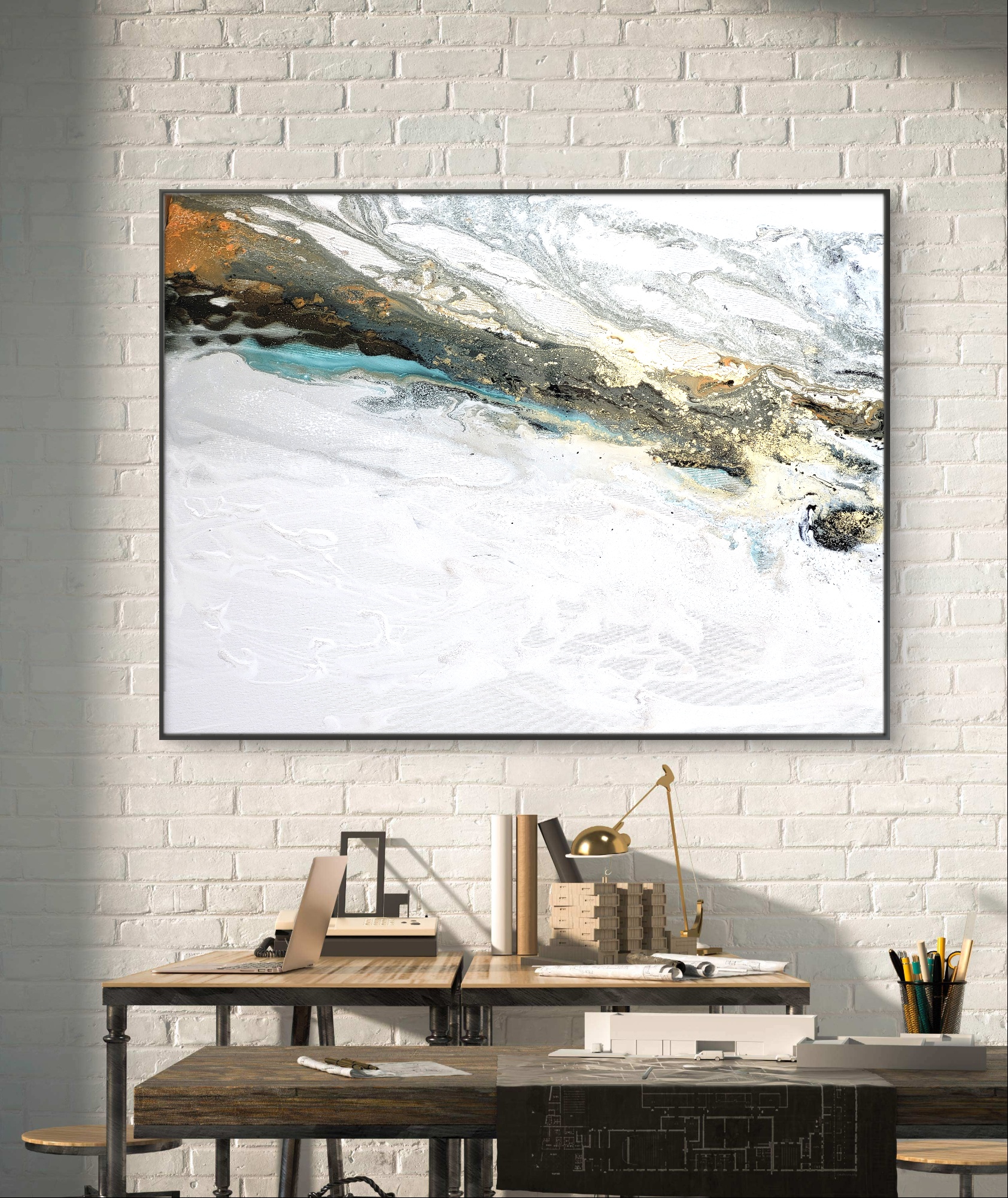 Abstraktaus meno paveikslas