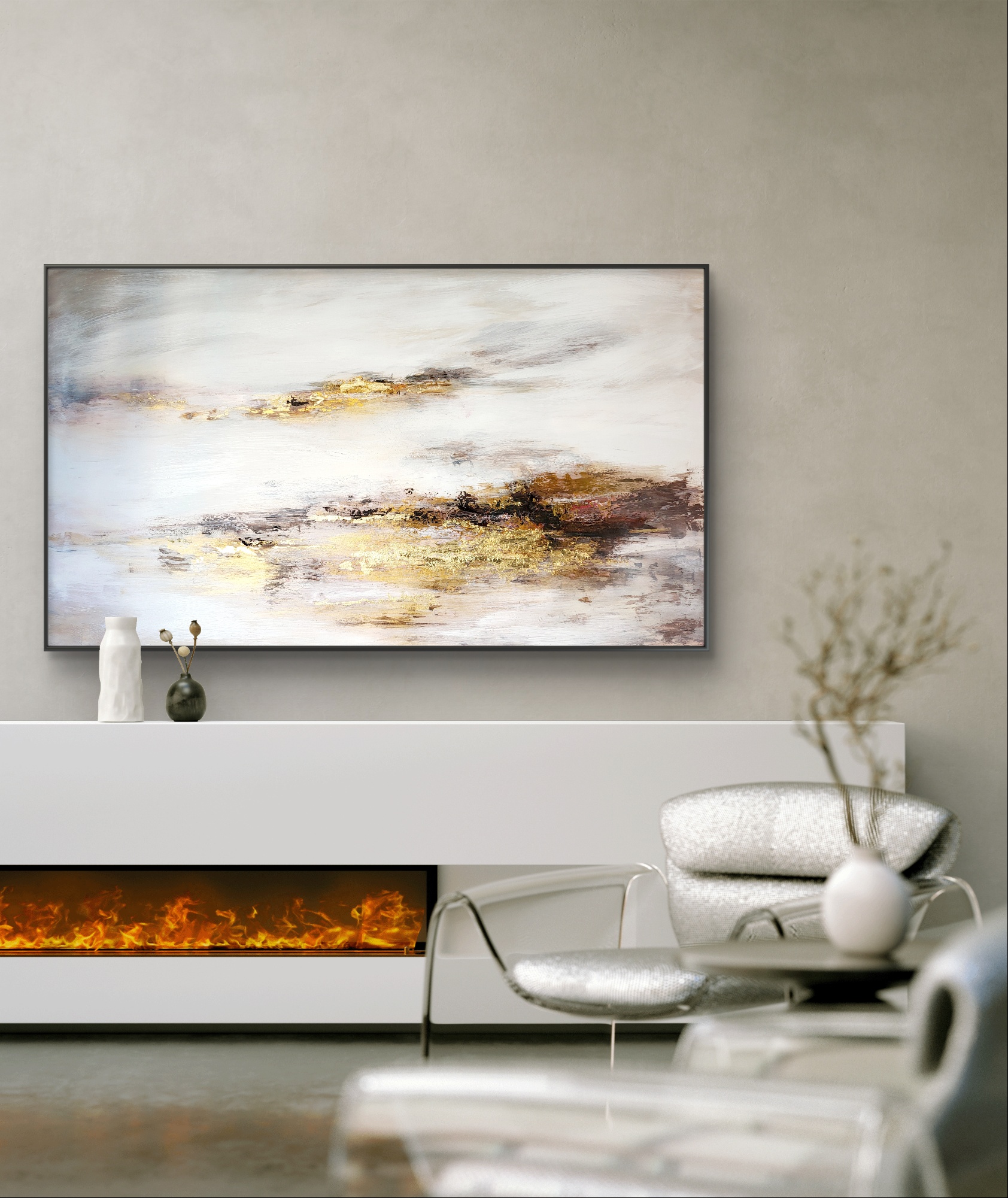 Modernus elektrinis židinys