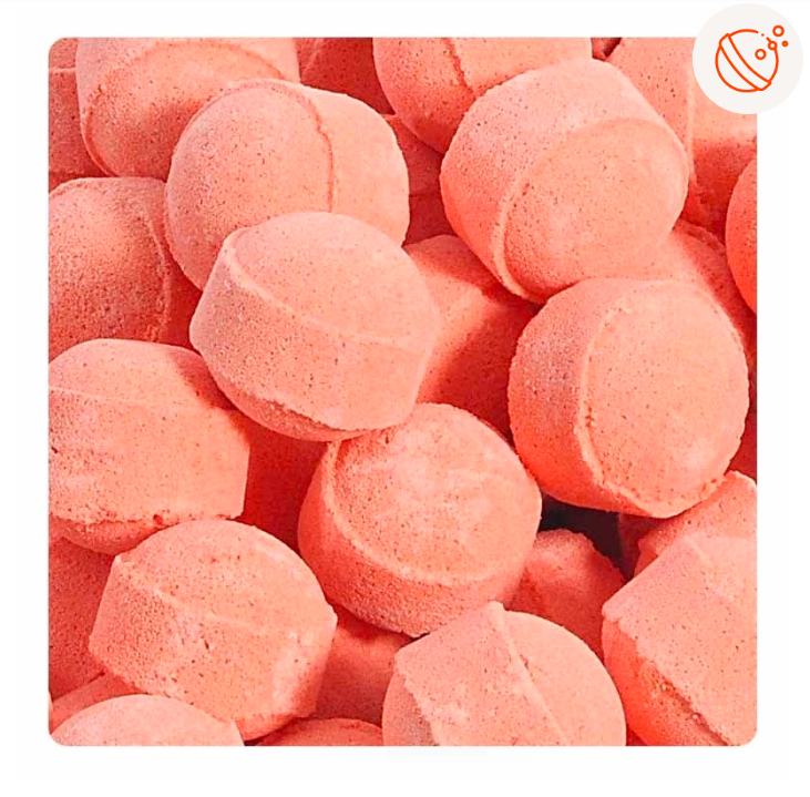 3 Mini-billes effervescentes mangue