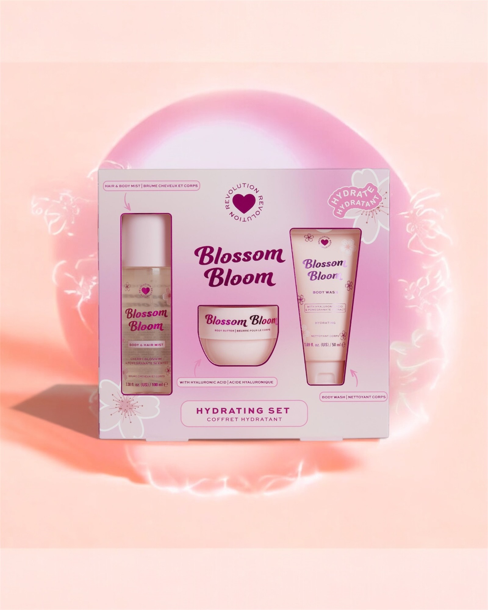 Coffret corps blossom/Bloom fleurs de cerisier et granade