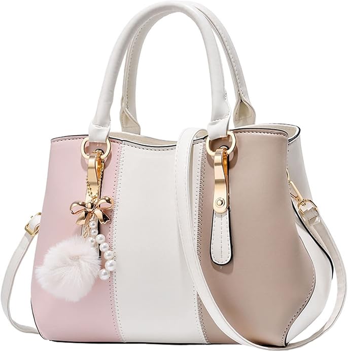 Stylish Tri-Color Handbag