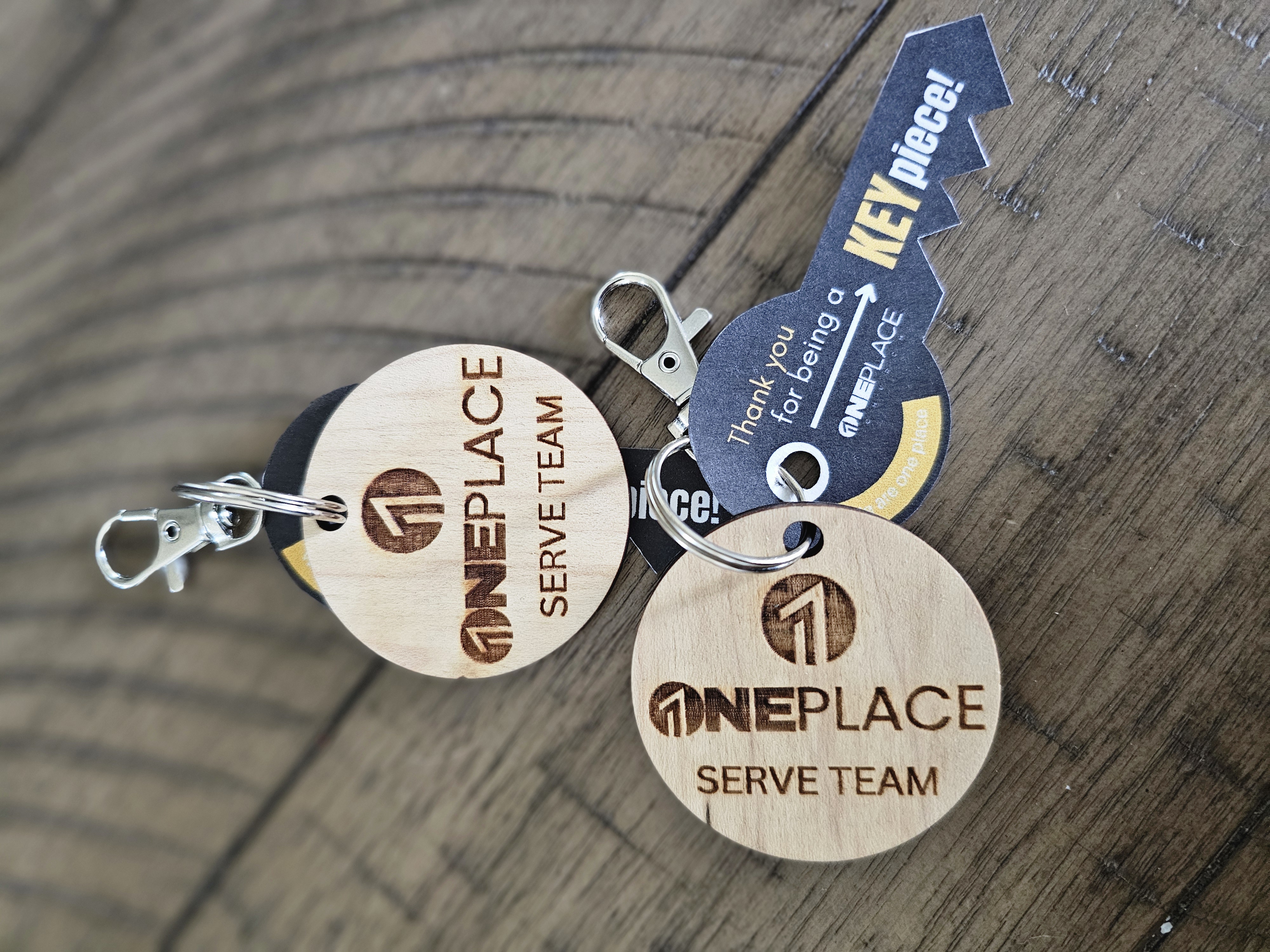 2" Wood Keychains Qty 125