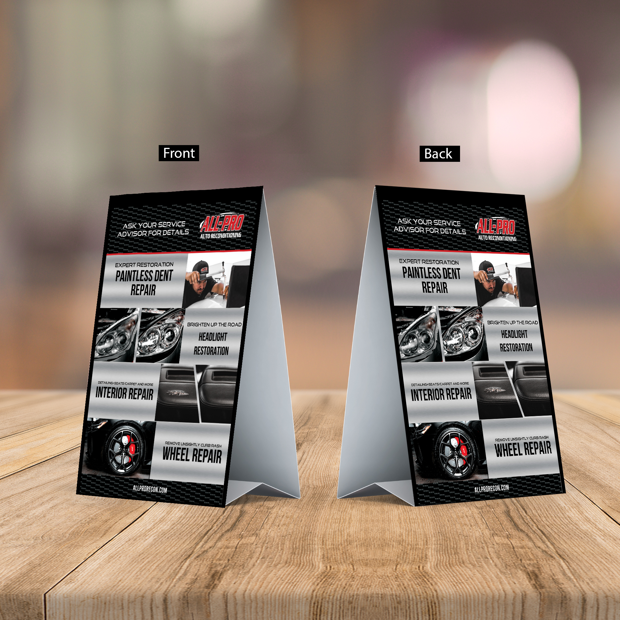 5" x 7.5" Table Tents (Qty 50)