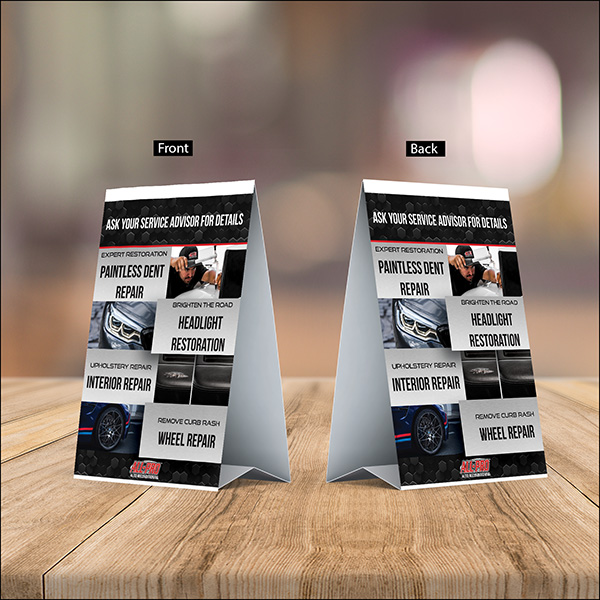 5" x 7.5" Table Tents (Qty 50)