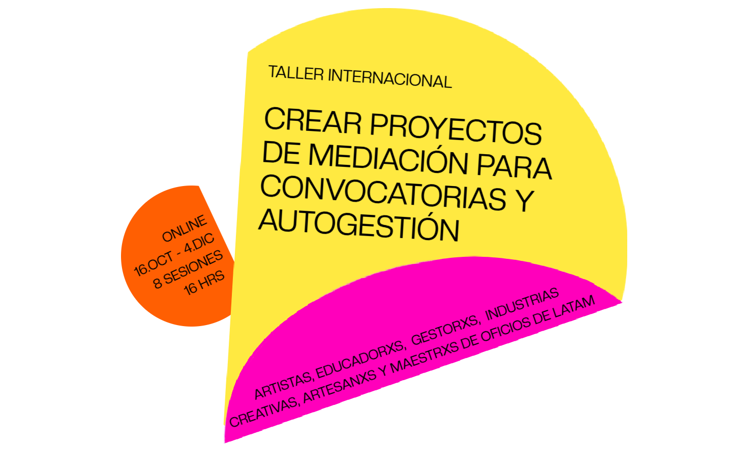 Inscripción Taller internacional - Liquidar lugar 50%