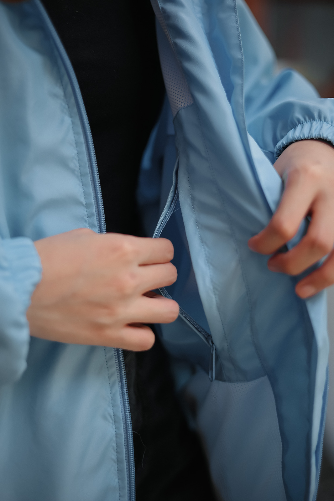 SAIBER Jaket Olahraga & Outdoor Pria Wanita Lengan Panjang UV Protection